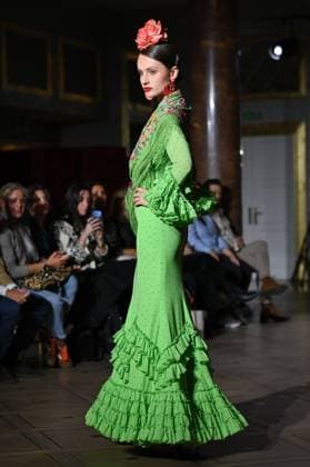 International Flamenco Fashion Week Madrid, (SIMOF) in Madrid - 31 Oct 2025 A model walks in a Angela Isa design at the International Flamenco Fashion Week Madrid, (SIMOF) show, at the Wellington Hotel in Madrid. Madrid Spain Copyright: xAtilanoxGarciax xSOPAxImagesx FOTO54316