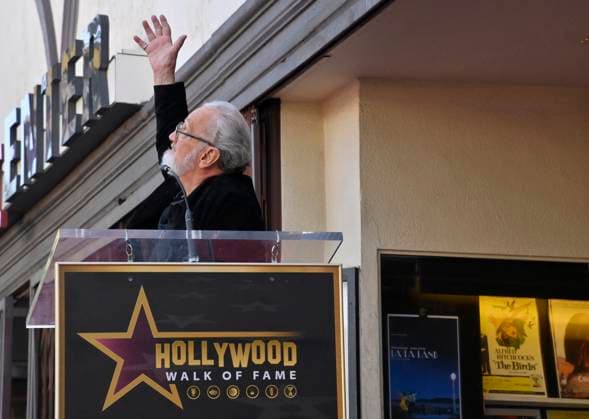 American actor and director Robert Englund, who is best known for his portrayal of the villainous Freddie Krueger makes comments during an unveiling ceremony honoring him with the 2, 826th star on the Hollywood Walk of Fame in Los Angeles on Friday, October 31, 2025.  LAP2025103126 JIMxRUYMEN