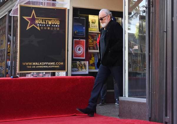 American actor and director Robert Englund, who is best known for his portrayal of the villainous Freddie Krueger arrives for an unveiling ceremony honoring him with the 2, 826th star on the Hollywood Walk of Fame in Los Angeles on Friday, October 31, 2025.  LAP2025103127 JIMxRUYMEN