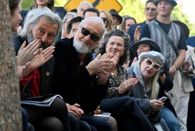 American actor and director Robert Englund, who is best known for his portrayal of the villainous Freddie Krueger rects to comments during an unveiling ceremony honoring him with the 2, 826th star on the Hollywood Walk of Fame in Los Angeles on Friday, October 31, 2025.  LAP2025103128 JIMxRUYMEN