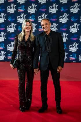 PEOPLE : NRJ Music Awards - Cannes 31 10 25 Tina Grigoriou and Nikos Aliagas attend the 27th NRJ Music Awards on October 31, 2025 in Cannes, France. Photo by Sandrine Thesillat PsNewZ  Copyright: xSandrinexTHESILLATx
