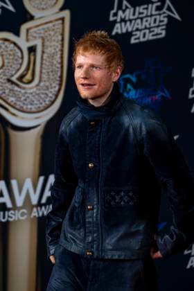 PEOPLE : NRJ Music Awards - Cannes 31 10 25 Ed Sheeran attends the 27th NRJ Music Awards on October 31, 2025 in Cannes, France. Photo by Sandrine Thesillat PsNewZ  Copyright: xSandrinexTHESILLATx