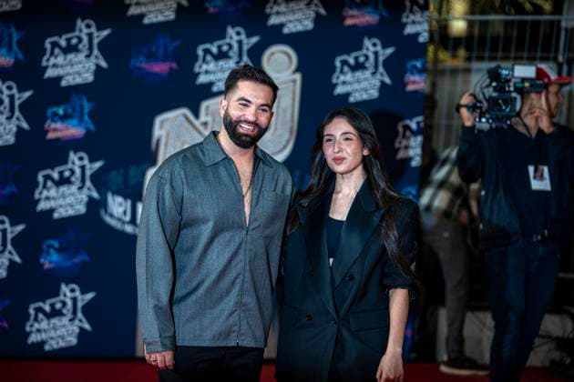 PEOPLE : NRJ Music Awards - Cannes 31 10 25 Ambre et Kenji Girac attend the 27th NRJ Music Awards on October 31, 2025 in Cannes, France. Photo by Sandrine Thesillat PsNewZ  Copyright: xSandrinexTHESILLATx