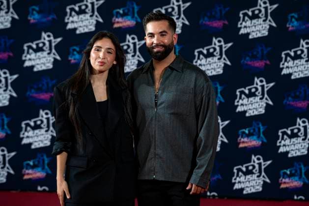 PEOPLE : NRJ Music Awards - Cannes 31 10 25 Ambre et Kenji Girac attend the 27th NRJ Music Awards on October 31, 2025 in Cannes, France. Photo by Sandrine Thesillat PsNewZ  Copyright: xSandrinexTHESILLATx