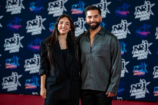 PEOPLE : NRJ Music Awards - Cannes 31 10 25 Ambre et Kenji Girac attend the 27th NRJ Music Awards on October 31, 2025 in Cannes, France. Photo by Sandrine Thesillat PsNewZ  Copyright: xSandrinexTHESILLATx