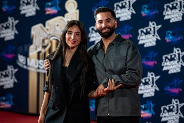 PEOPLE : NRJ Music Awards - Cannes 31 10 25 Ambre et Kenji Girac attend the 27th NRJ Music Awards on October 31, 2025 in Cannes, France. Photo by Sandrine Thesillat PsNewZ  Copyright: xSandrinexTHESILLATx