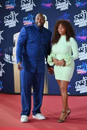 27th NRJ Music Awards Photocall Cannes..FC Teddy Riner and his wife Luthna Plocus attends the Photocall during the 27th NRJ Music Awards on October 31, 2025 in Cannes, France. Photo by Franck Castel ABACAPRESS.COM Cannes France  Copyright: xCastelxFranck ABACAx