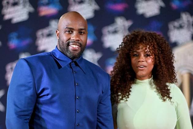 27th NRJ Music Awards Photocall Cannes..FC Teddy Riner and his wife Luthna Plocus attends the Photocall during the 27th NRJ Music Awards on October 31, 2025 in Cannes, France. Photo by Franck Castel ABACAPRESS.COM Cannes France  Copyright: xCastelxFranck ABACAx