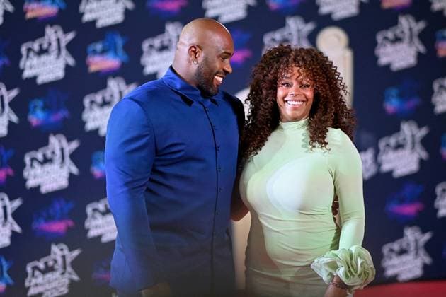 27th NRJ Music Awards Photocall Cannes..FC Teddy Riner and his wife Luthna Plocus attends the Photocall during the 27th NRJ Music Awards on October 31, 2025 in Cannes, France. Photo by Franck Castel ABACAPRESS.COM Cannes France  Copyright: xCastelxFranck ABACAx