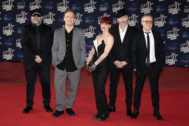 27th NRJ Music Awards - Cannes Greg Jacks, Patrice Focone, Jennifer Ayache, Francois Even and Michel Giovannetti of Superbus Group attend the 27th NRJ Music Awards on October 31, 2025 in Cannes, France. Photo by David NIVIERE ABACAPRESS.COM CANNES France  Copyright: xNivierexDavid ABACAPRESS.COMx