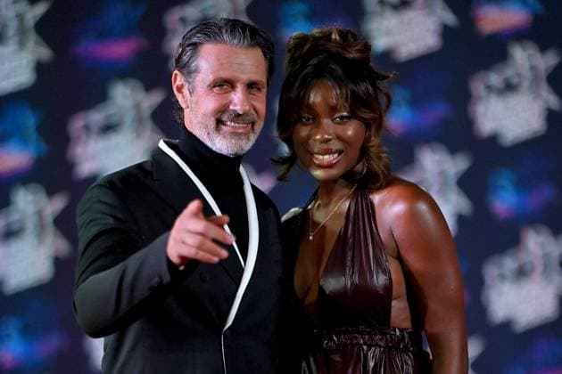 27th NRJ Music Awards Photocall Cannes..FC Patrick Mouratoglou and Linda Nobat attends the Photocall during the 27th NRJ Music Awards on October 31, 2025 in Cannes, France. Photo by Franck Castel ABACAPRESS.COM Cannes France  Copyright: xCastelxFranck ABACAx