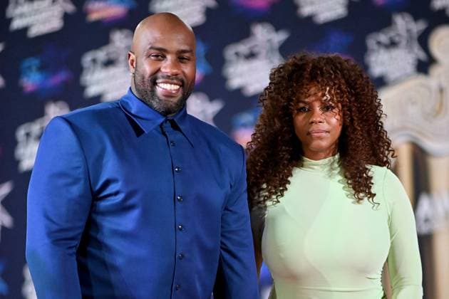 27th NRJ Music Awards Photocall Cannes..FC Teddy Riner and his wife Luthna Plocus attends the Photocall during the 27th NRJ Music Awards on October 31, 2025 in Cannes, France. Photo by Franck Castel ABACAPRESS.COM Cannes France  Copyright: xCastelxFranck ABACAx