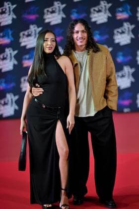 27th NRJ Music Awards Photocall Cannes..FC Leila Marwa Adjan a.k.a. Leila AD and Clement Penhoat a.k.a. Hatik attends the Photocall during the 27th NRJ Music Awards on October 31, 2025 in Cannes, France. Photo by Franck Castel ABACAPRESS.COM Cannes France  Copyright: xCastelxFranck ABACAx