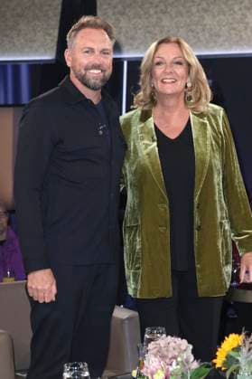 Steven Gätjen and Bettina Tietjen at the recording of the NDR Talk Show in the NDR television studio Lokstedt Hamburg, 29 10 2025 Foto:xgbrcix xFuturexImagex ndr_talk2910_5002