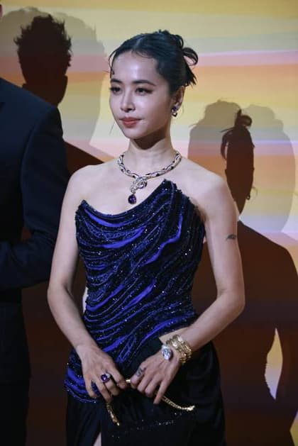 SHANGHAI, CHINA - OCTOBER 31: Singer Jolin Tsai attends the Bvlgari Dinner Party on October 31, 2025 in Shanghai, China.  Copyright: xVCGx 111600998592