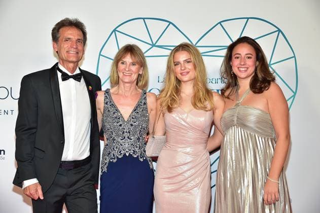 16 Laughing Hearts Charity Gala President Laughing Hearts Dr. Nidal Al Saadi with wife and daughters Arrival, red carpet at the 16 Laughing Hearts Charity Gala at the JM Marriott Hotel in Berlin on 01 11 2025 Photopress Mueller