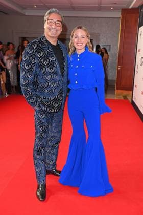 Mousse T , Evelyn Weigert at the LAUGHING HEARTS CHARITY GALA at the JW Marriott Hotel in Berlin on 01 11 2025