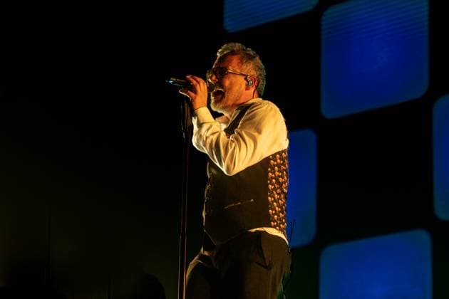 Love of Lesbian concert at the Movistar Arena The group Love of Lesbian, during their performance at the Movistar Arena, on November 1, 2025, in Madrid Spain They are one of the most iconic bands of Spanish indie pop, originally from Barcelona and formed in 1997 Led by Santi Balmes, the group is known for its poetic lyrics, emotional narrative and a musical style that oscillates between alternative pop, melodic rock and sonic experimentation 01 NOVEMBER 2025 LOVE OF LESBIAN BAND INDIE MUSIC BAND Madrid Madrid Spain  Copyright: xRicardoxRubiox 7071509