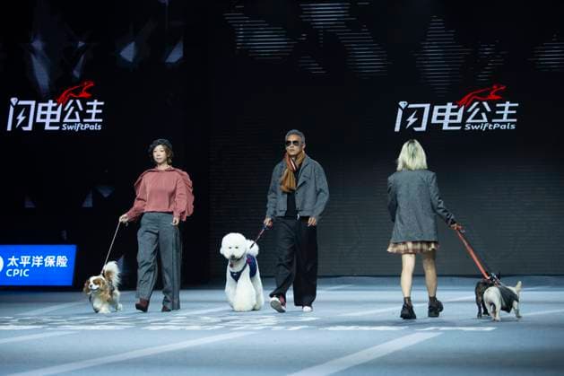 5th PETJOY FASHIION WEEK in Shanghai The owner walked the runway with their pet at the 5th PETJOY FASHIION WEEK in Shanghai, China on November 1, 2025. Shanghai Shanghai China  Copyright: xCFOTOx i1762038398388