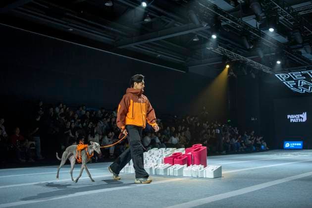 5th PETJOY FASHIION WEEK in Shanghai The owner walked the runway with their pet at the 5th PETJOY FASHIION WEEK in Shanghai, China on November 1, 2025. Shanghai Shanghai China  Copyright: xCFOTOx i1762038400580