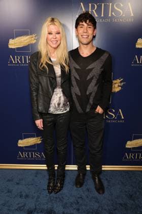 11 November 2025 - Los Angeles, California - Tara Reid, Mathew Hall. ARTISA Medical Grade Skincare Launch Party held at The Grotto. Los Angeles USA - ZUMAa123 20251101_zaa_a123_021 Copyright: xADx