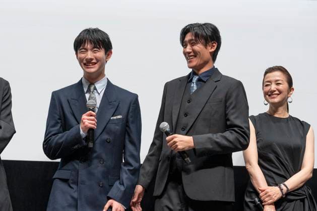 (L-R) Kentaro Maeda (actor), Takaya Matsutani (actor), Kyoka Suzuki (actress), November 1, 2025 - One Last Throw Japan premiere at the Tokyo International Film Festival in Tokyo, Japan.  aflo_308935281