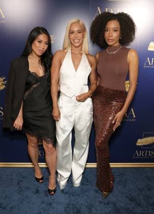 ARTISA Medical Grade Skincare Launch Party 11 November 2025 . Los Angeles, California - Ilene Gama, Sibley Scoles, Courtney Tezeno At ARTISA Medical Grade Skincare Launch Party held at The Grotto in Los Angeles., Credit:Sadou Faye Avalon United States, CA, Los Angeles, The Grotto  Copyright: xSadouxFayex xAvalonx 1049793126