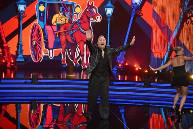 Rome: Rai Auditorium of the Foro Italico. Dancing with the Stars, Episode 6. Pictured: Paolo Belli and Anastasia Kuzmina.  Copyright: xMaurizioxD Avanzox xipa-agency.netx xMaurizioxDxAvanzox IPA_Agency_IPA67390346