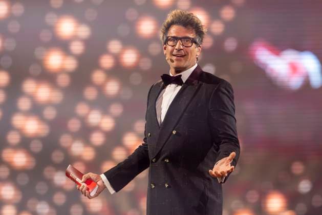 RTL dance show Lets Dance RTL dance show Lets Dance Live Tour in the WT Energiesysteme Arena Riesa Daniel Hartwich Presenter Riesa Saxony Germany Daniel Wagner