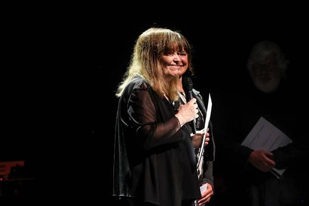 Concert by Marilyn Crispell piano Jazzfest Berlin 2025 , Haus der Berliner Festspiele Marilyn Crispell piano, Instant Award for Improvised Music with Nadin Deventer