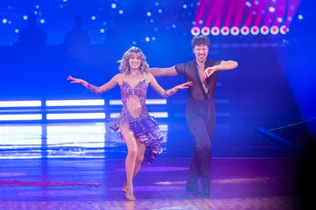 RTL dance show Lets Dance RTL dance show Lets Dance Live Tour in the WT Energiesysteme Arena Riesa Singer Ella Endlich and Valentin Lusin Riesa Saxony Germany Daniel Wagner