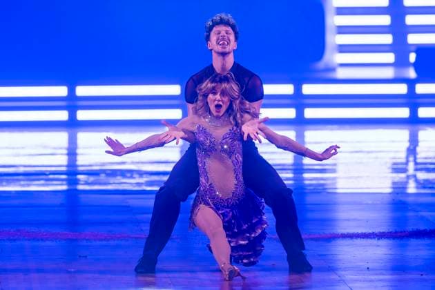 RTL dance show Lets Dance RTL dance show Lets Dance Live Tour in the WT Energiesysteme Arena Riesa Singer Ella Endlich and Valentin Lusin Riesa Saxony Germany Daniel Wagner