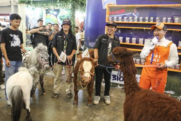 Indonesia International Pet Expo 2025 TANGERANG, INDONESIA - NOVEMBER 2 : Visitors bring their pets during the Indonesia International Pet Expo (IIPE) 2025 in Tangerang, Banten Province, Indonesia, on November 2, 2025. Featuring more than 300 exhibitors from Indonesia and abroad, the Indonesia International Pet Expo (IIPE) is one of the country’s leading platforms for pet products and services, attracting pet owners, animal communities, and industry professionals. Agoes Rudianto Anadolu Tangerang Indonesia. Editorial use only. Please get in touch for any other usage.  Copyright: x2025xAnadoluxAgoesxRudiantox