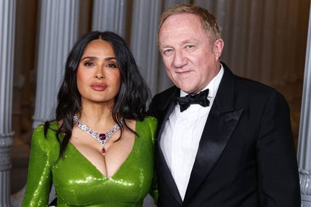14th Annual LACMA Art + Film Gala 2025 Salma Hayek Pinault and husband Francois-Henri Pinault arrive at the 14th Annual LACMA (Los Angeles County Museum of Art) Art + Film Gala 2025 presented by Gucci held at the Los Angeles County Museum of Art in Museum Row, Miracle Mile, Los Angeles, California, United States. Los Angeles County Museum of Art, Museum Row, Miracle Mile, Los Angeles, California, USA California United States  Copyright: xImagexPressxAgencyx originalFilename: collin-14thannu251102_npLNA.jpg