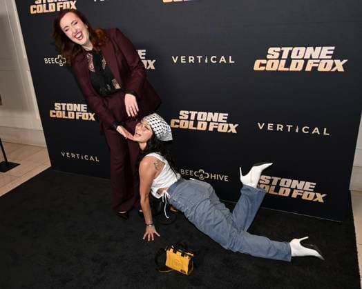 November 2, 2025, Beverly Hills, California, USA: Writer, Actor, Producer and Director JULIA ROTH American actress POPPY LIU attends Stone Cold Fox Los Angeles Red Carpet Premiere. Beverly Hills USA - ZUMAb173 20251102_aap_b173_034 Copyright: xBillyxBennightx