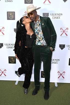 Shahidah Omar, with husband J B Smoove at the VIP Par Tee at the 6 Rod Dedeaux Foundation Charity Event at Riviera Country Club Los Angeles, 02 11 2025 Foto:xD.xStarbuckx xFuturexImagex dedeaux_5122