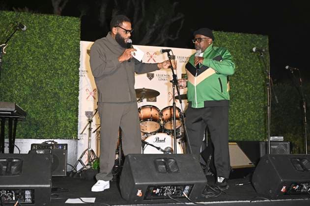 Anthony Anderson and Cedric the Entertainer at the VIP Par Tee at the 6 Rod Dedeaux Foundation Charity Event at Riviera Country Club Los Angeles, 02 11 2025 Foto:xD.xStarbuckx xFuturexImagex dedeaux_5138