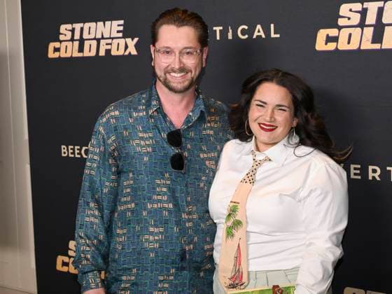 November 2, 2025, Beverly Hills, California, USA: American composer, pianist, and producer ALEX KOVACS and SARAH KOVACS attend Stone Cold Fox Los Angeles Red Carpet Premiere. Beverly Hills USA - ZUMAb173 20251102_aap_b173_092 Copyright: xBillyxBennightx