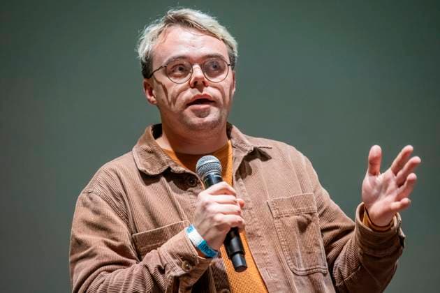 The premiere of the Danish-Czech documentary Mr Nobody Against Putin by director David Borenstein and co-director and lead actor Pavel Pasha Talankin (photo) took place in Archa+, Prague, Czech Republic, November 2nd, 2025. (CTKxPhoto VitxSimanek) CTKPhotoP2025110207064  CTKPhotoP2025110207064