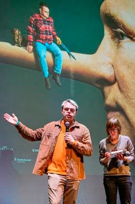 The premiere of the Danish-Czech documentary Mr Nobody Against Putin by director David Borenstein and co-director and lead actor Pavel Pasha Talankin (photo) took place in Archa+, Prague, Czech Republic, November 2nd, 2025. (CTKxPhoto VitxSimanek) CTKPhotoP2025110207088  CTKPhotoP2025110207088