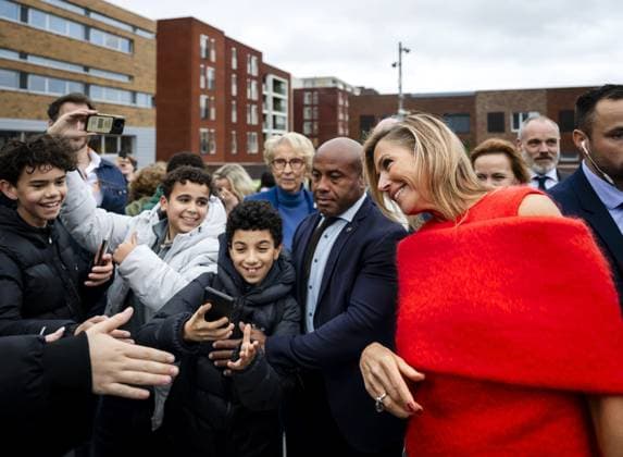 HAARLEM Queen Maxima and outgoing State Secretary Judith Tielen (Youth, Prevention and Sport) will arrive at Haarlem College for a visit. During the visit, which focuses on the Leading Locals network of MIND Us, the mental health of young people will be discussed. ANP REMKO DE WAAL netherlands out - belgium out  Copyright: xx x541132147x originalFilename: 541132147.jpg