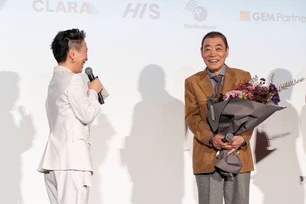 (L-R) HIKARI (Director), Akira Emoto (actor), November 3, 2025 - Rental Family Asian Premiere at the Tokyo International Film Festival in Tokyo, Japan.  aflo_309173003