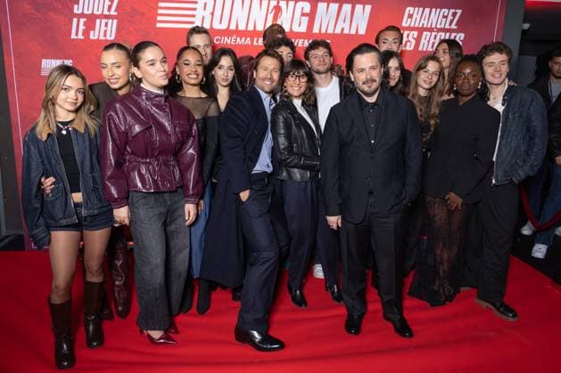 Running Man Paris Film Premiere Edgar Wright, Glen Powell and Star Academy 2025 Students attends Running Man Paris Film Premiere at UGC Cine Cite Bercy on November 03, 2025 in Paris, France. Photo by Nasser Berzane ABACAPRESS.COM Paris France  Copyright: xBerzanexNasser ABACAx