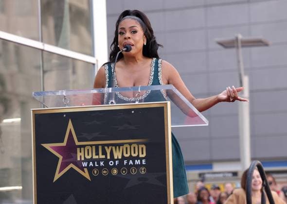 Niecy Nash attends an unveiling ceremony honoring Sherri Shepherd with the 2,827th star on the Hollywood Walk of Fame in Los Angeles on Monday, November 3, 2025.  LAP20251103852 GREGxGRUDT