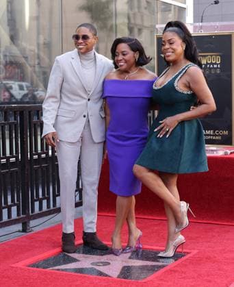 Jessica Betts, Sherri Shepherd and Niecy Nash attend an unveiling ceremony honoring Sherri Shepherd with the 2,827th star on the Hollywood Walk of Fame in Los Angeles on Monday, November 3, 2025.  LAP20251103864 GREGxGRUDT