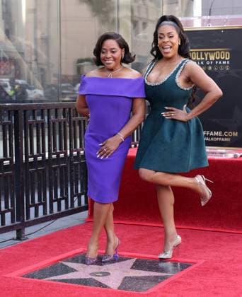 Sherri Shepherd and Niecy Nash attend an unveiling ceremony honoring Sherri Shepherd with the 2,827th star on the Hollywood Walk of Fame in Los Angeles on Monday, November 3, 2025.  LAP20251103865 GREGxGRUDT