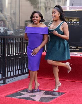 Sherri Shepherd and Niecy Nash attend an unveiling ceremony honoring Sherri Shepherd with the 2,827th star on the Hollywood Walk of Fame in Los Angeles on Monday, November 3, 2025.  LAP20251103866 GREGxGRUDT