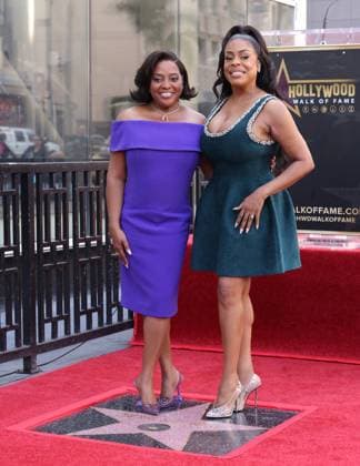 Sherri Shepherd and Niecy Nash attend an unveiling ceremony honoring Sherri Shepherd with the 2,827th star on the Hollywood Walk of Fame in Los Angeles on Monday, November 3, 2025.  LAP20251103868 GREGxGRUDT