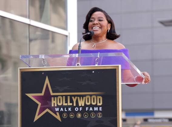 Sherri Shepherd attends an unveiling ceremony honoring her with the 2,827th star on the Hollywood Walk of Fame in Los Angeles on Monday, November 3, 2025.  LAP20251103811 GREGxGRUDT