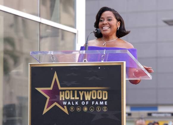 Sherri Shepherd attends an unveiling ceremony honoring her with the 2,827th star on the Hollywood Walk of Fame in Los Angeles on Monday, November 3, 2025.  LAP20251103813 GREGxGRUDT